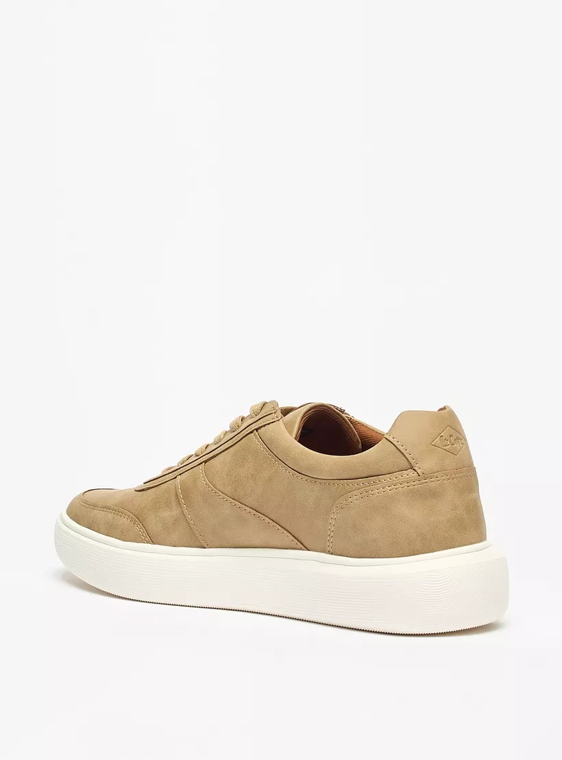 Lee Cooper Men's Solid Lace-Up Low Ankle Sneakers