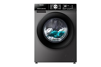 Hisense 12kg Front Loader Washing Machine WF5S1245BB - Steam Wash, Auto Dosing, Charcoal Black