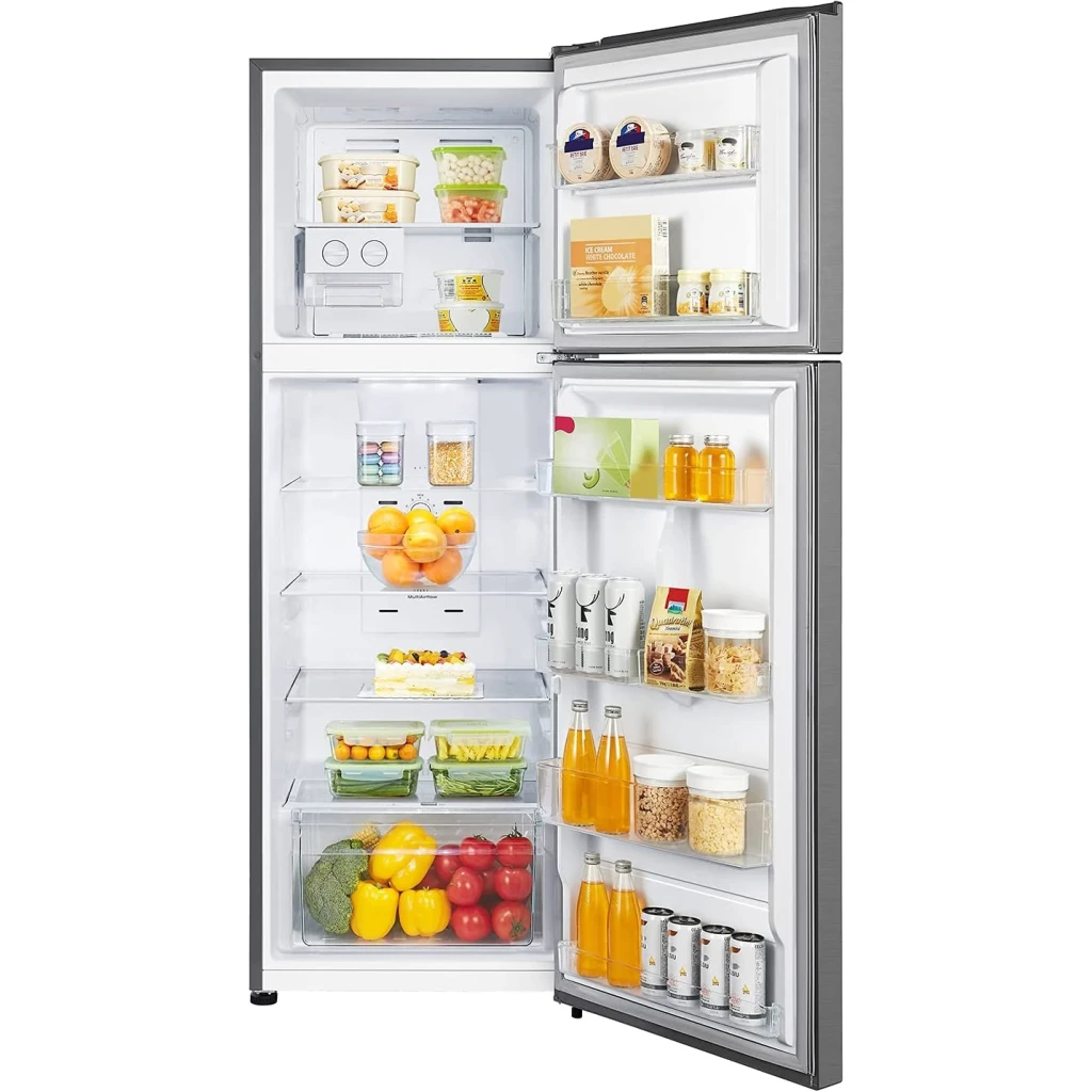 Hisense RT419 419L Double Door Frost-Free Refrigerator with Water Dispenser - Silver, Energy-Efficient Top Mount Fridge