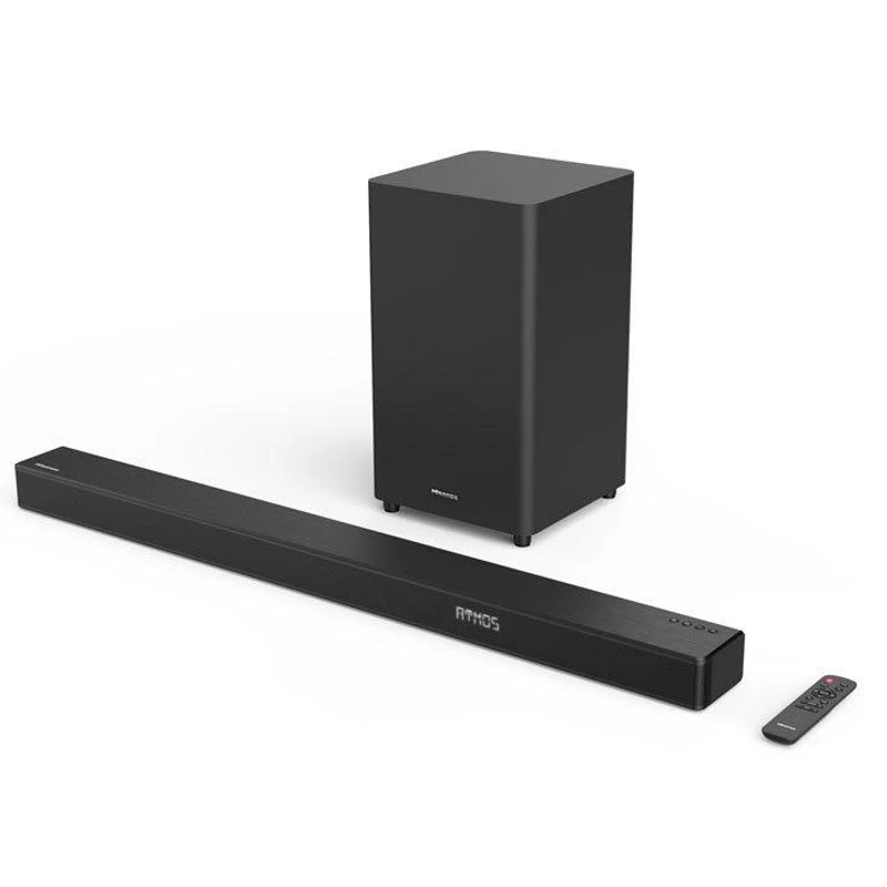 Hisense AX3100 3.1.2 Channel 280W Soundbar with Wireless Subwoofer, Dolby Atmos, Bluetooth 5.0, and HDMI eARC - Black